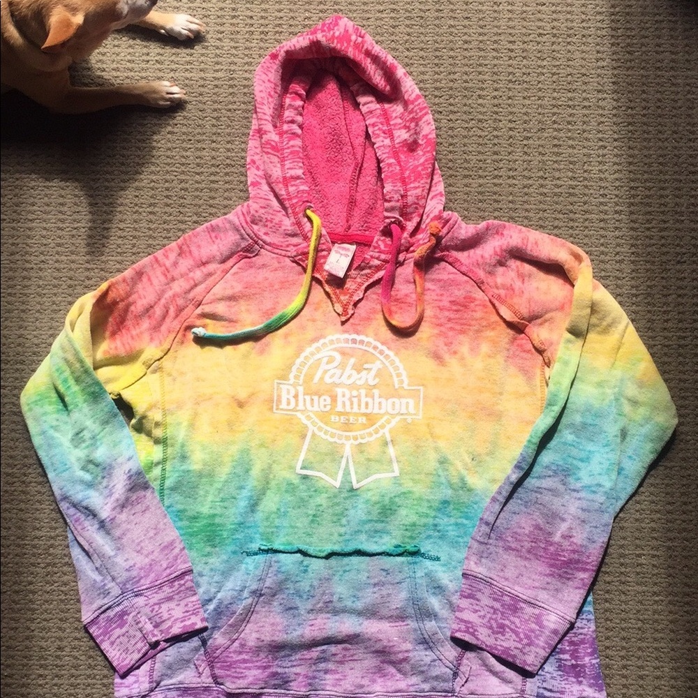 MV Sport Courtney Burnout V-Notch hoodie.